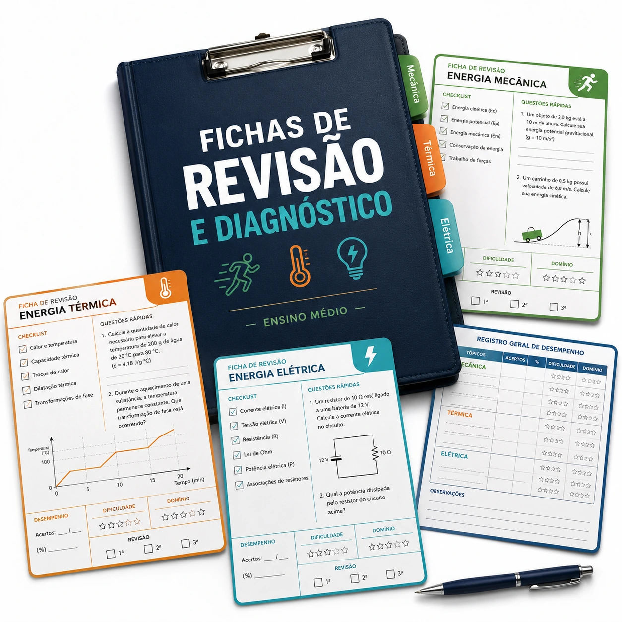 Fichas de Revisão e Diagnóstico
