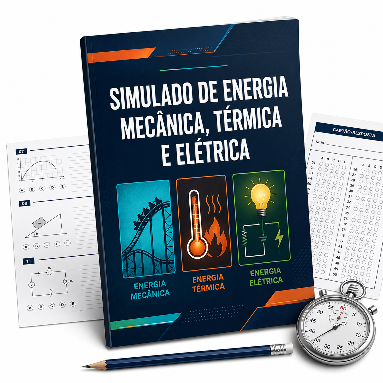 Simulado de Energia Mecânica, Térmica e Elétrica