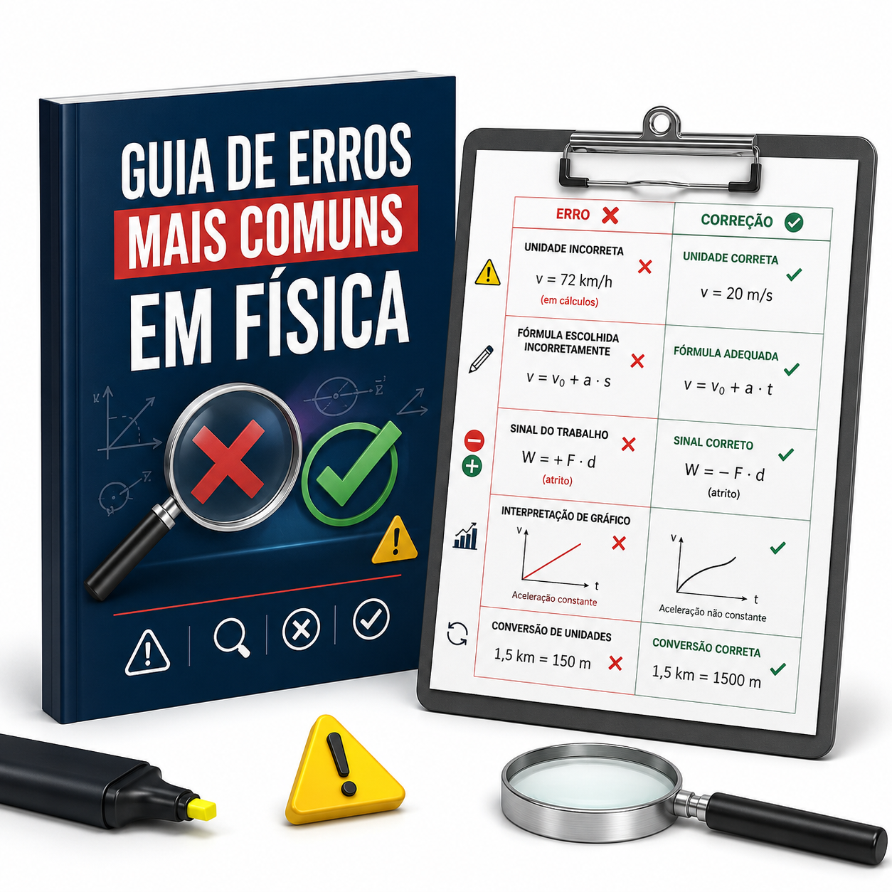 Guia de Erros Mais Comuns em Física