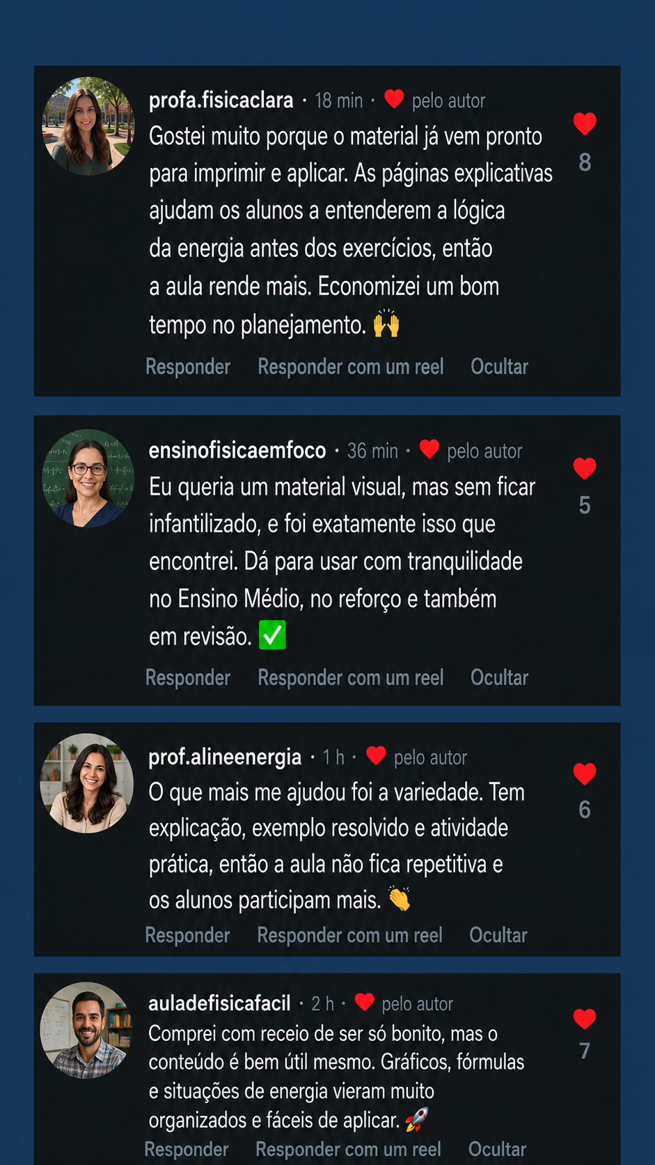Depoimento em conversa sobre o Energia Visual